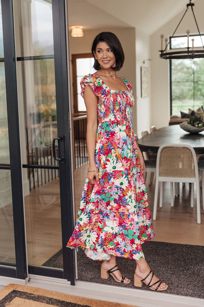 Walk in the Flowers Maxi Dress-Womens-Villari Chic, women's online fashion boutique in Severna, Maryland