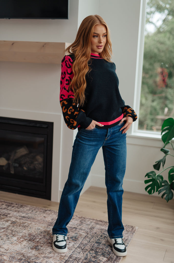 Wild About You Animal Print Sweater-Womens-Villari Chic, women's online fashion boutique in Severna, Maryland