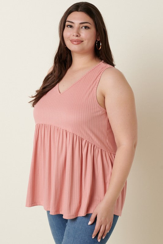 With Every Fiber Babydoll Top in Pink-Villari Chic, women's online fashion boutique in Severna, Maryland