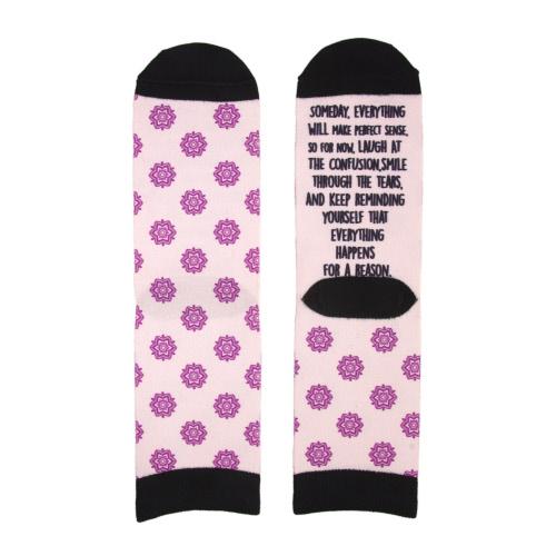 Women's Everything Happens for a Reason Socks-Villari Chic, women's online fashion boutique in Severna, Maryland