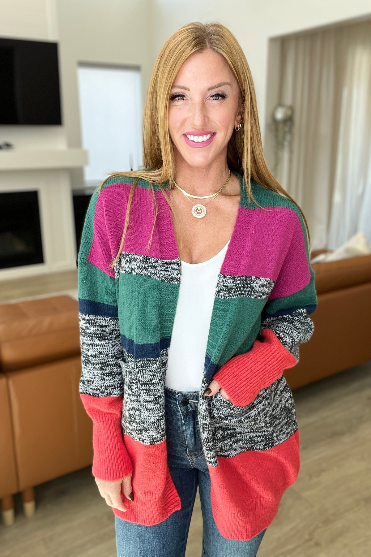 Keep It Cozy Striped Cardigan-Womens-Villari Chic, women's online fashion boutique in Severna, Maryland