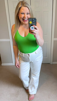 The Basics Bodysuit in Green-Womens-Villari Chic, women's online fashion boutique in Severna, Maryland